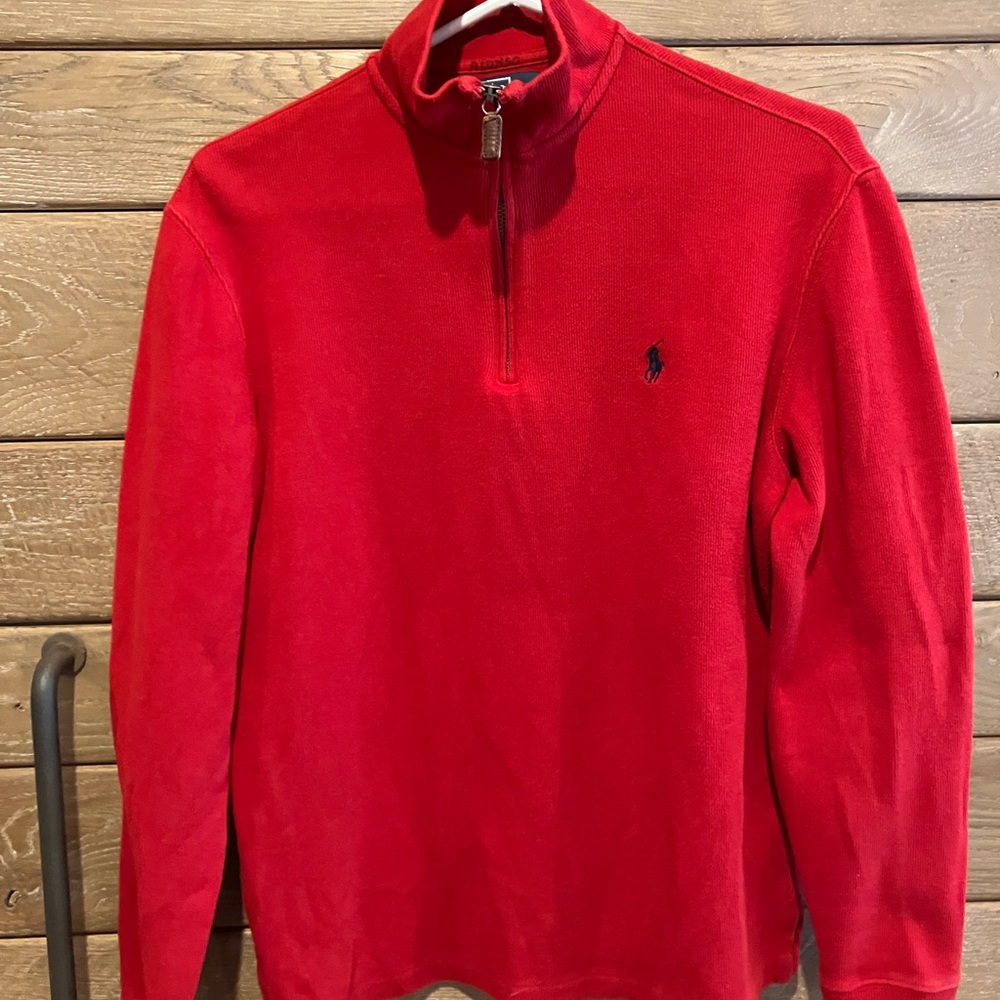 Ralph Lauren Mens Sweater with 1/4 zip